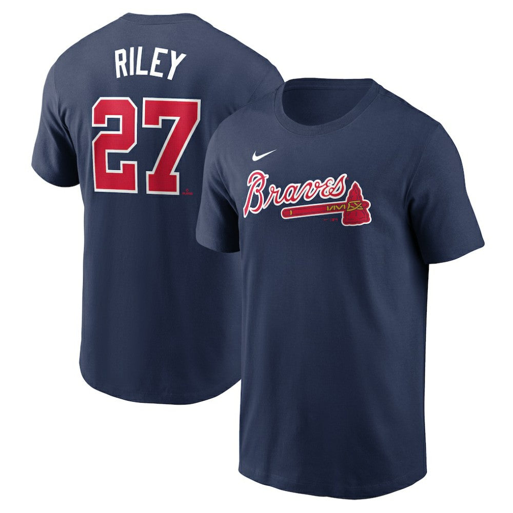 Austin Riley Atlanta Braves Nike Fuse Name & Number T-Shirt Clearance
