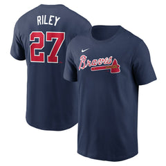 Austin Riley Atlanta Braves Nike Fuse Name & Number T-Shirt Clearance