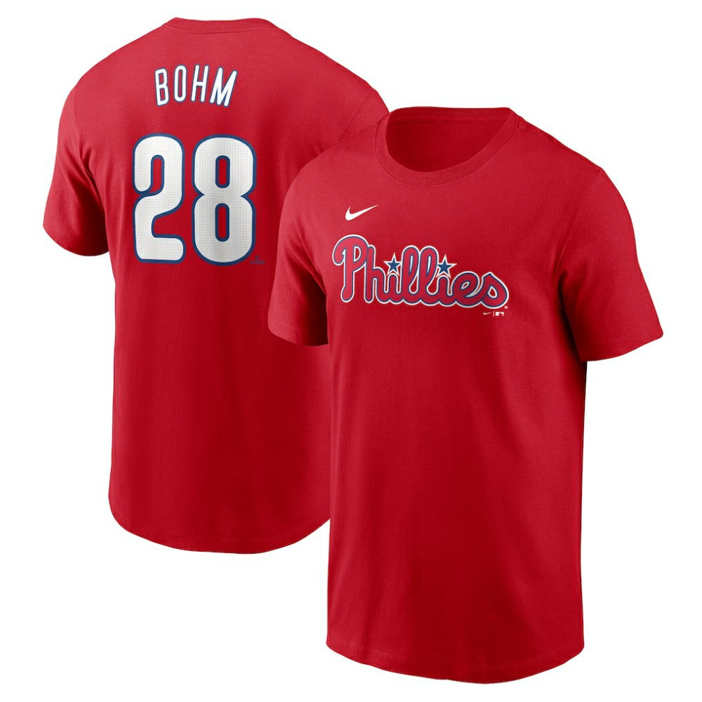 Alec Bohm Philadelphia Phillies Nike Fuse Name & Number T-Shirt Near Me
