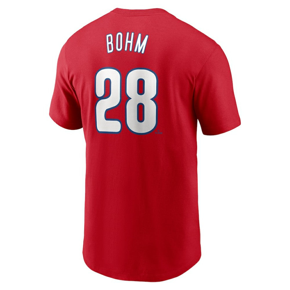 Alec Bohm Philadelphia Phillies Nike Fuse Name & Number T-Shirt Near Me