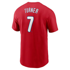 Trea Turner Philadelphia Phillies Nike Fuse Name & Number T-Shirt On Sale