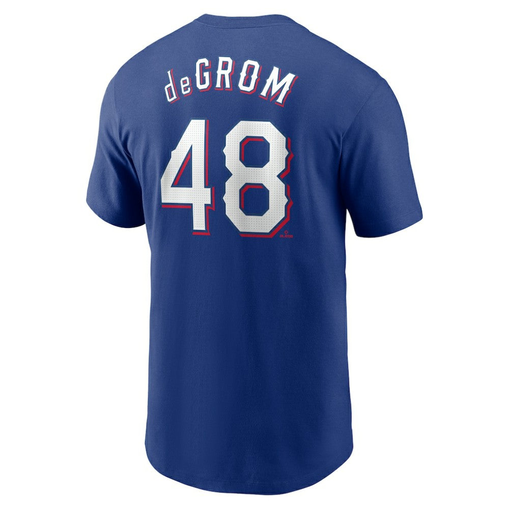 Jacob deGrom Texas Rangers Nike Fuse Name & Number T-Shirt Clearance