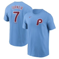 Trea Turner Philadelphia Phillies Nike Fuse Name & Number T-Shirt Online