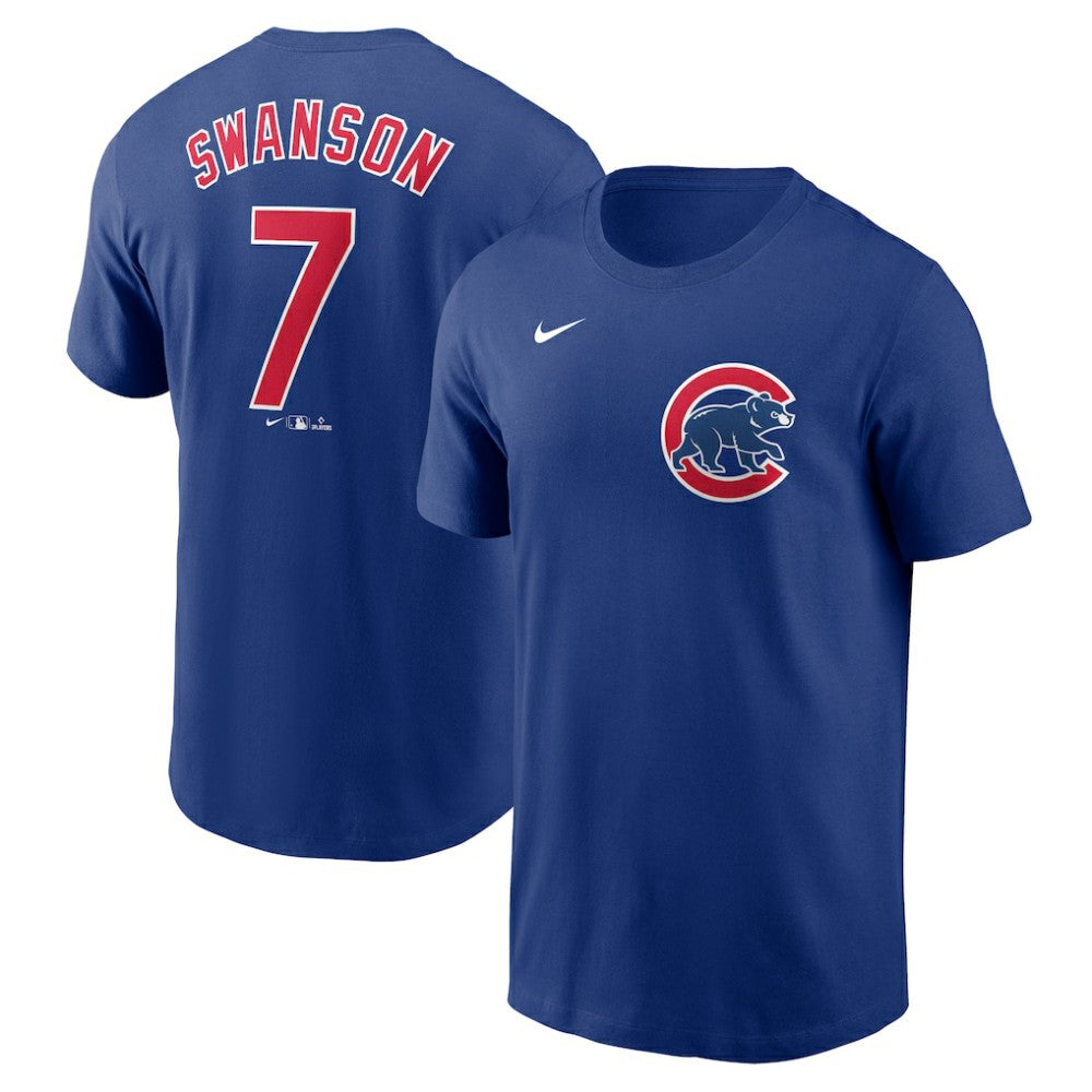 Dansby Swanson Chicago Cubs Nike Fuse Name & Number T-Shirt Clearance