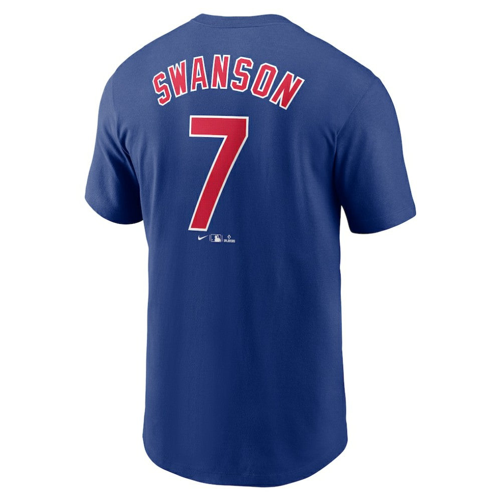 Dansby Swanson Chicago Cubs Nike Fuse Name & Number T-Shirt Clearance