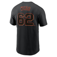 Logan Webb San Francisco Giants Nike Fuse Name & Number T-Shirt Near Me