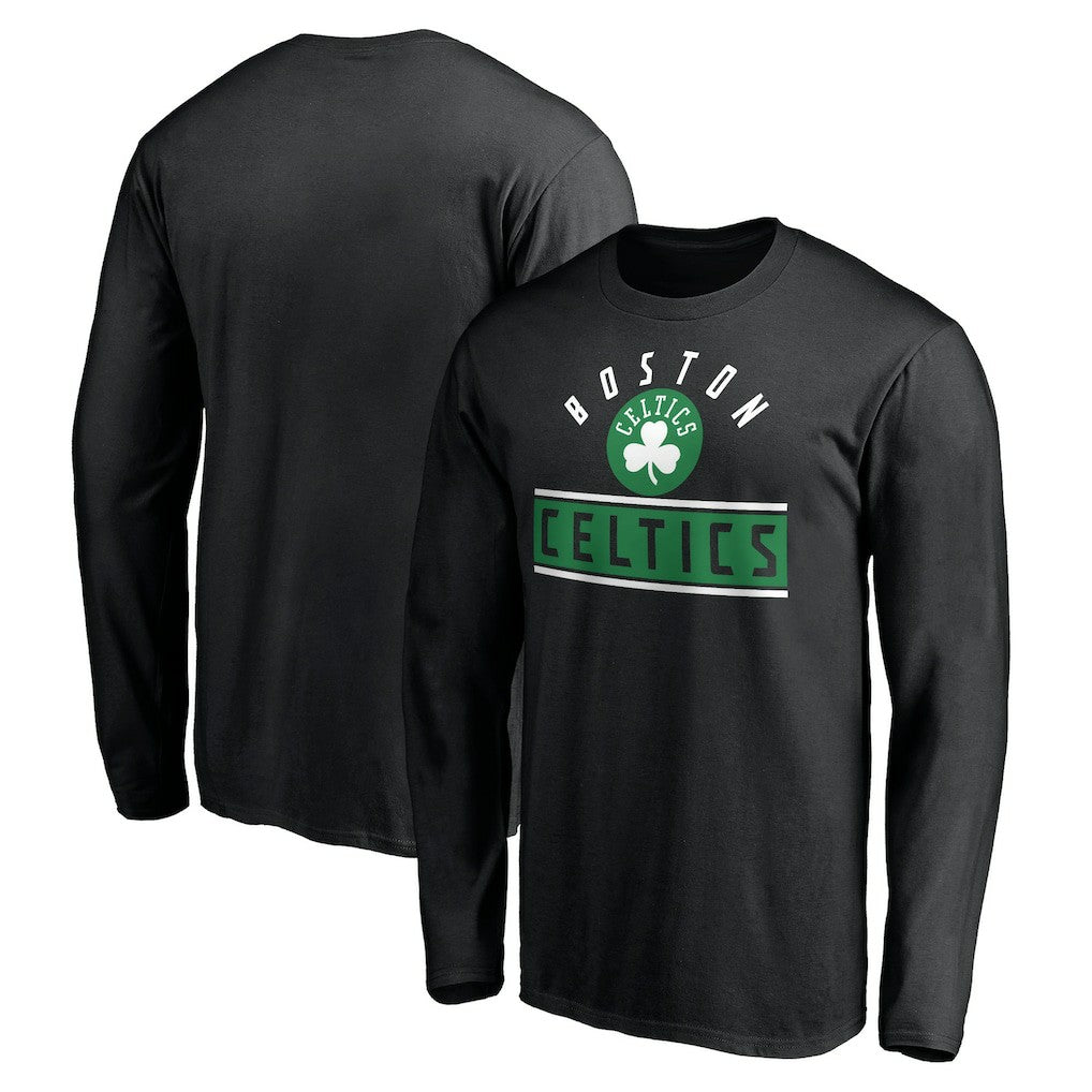 NBA - Boston Celtics Team Arch Knockout Long Sleeve T-Shirt - Black