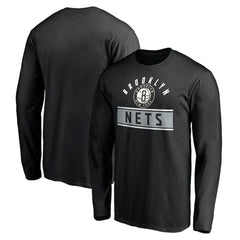 NBA - Brooklyn Nets Team Arch Knockout Long Sleeve T-Shirt - Black