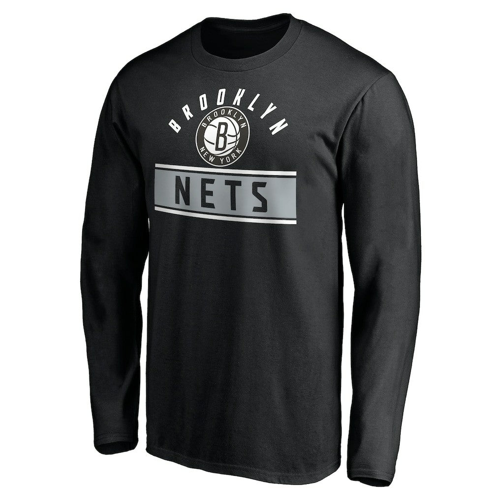 NBA - Brooklyn Nets Team Arch Knockout Long Sleeve T-Shirt - Black