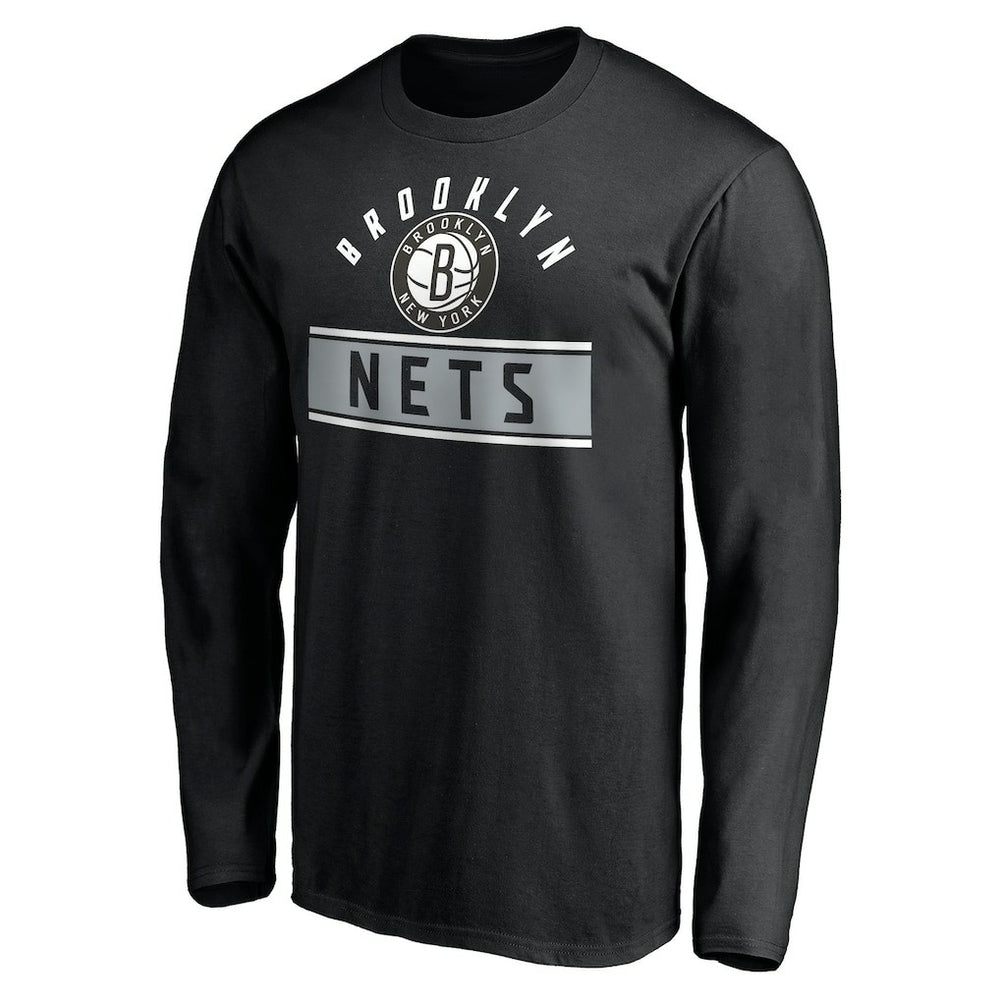 NBA - Brooklyn Nets Team Arch Knockout Long Sleeve T-Shirt - Black