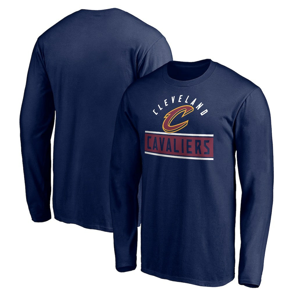 NBA - Cleveland Cavaliers Team Arch Knockout Long Sleeve T-Shirt - Navy