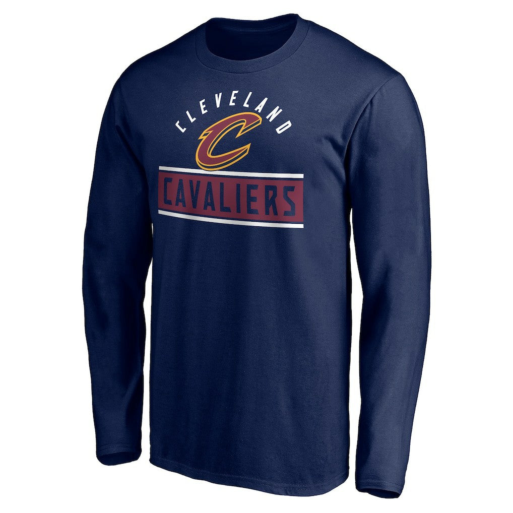 NBA - Cleveland Cavaliers Team Arch Knockout Long Sleeve T-Shirt - Navy
