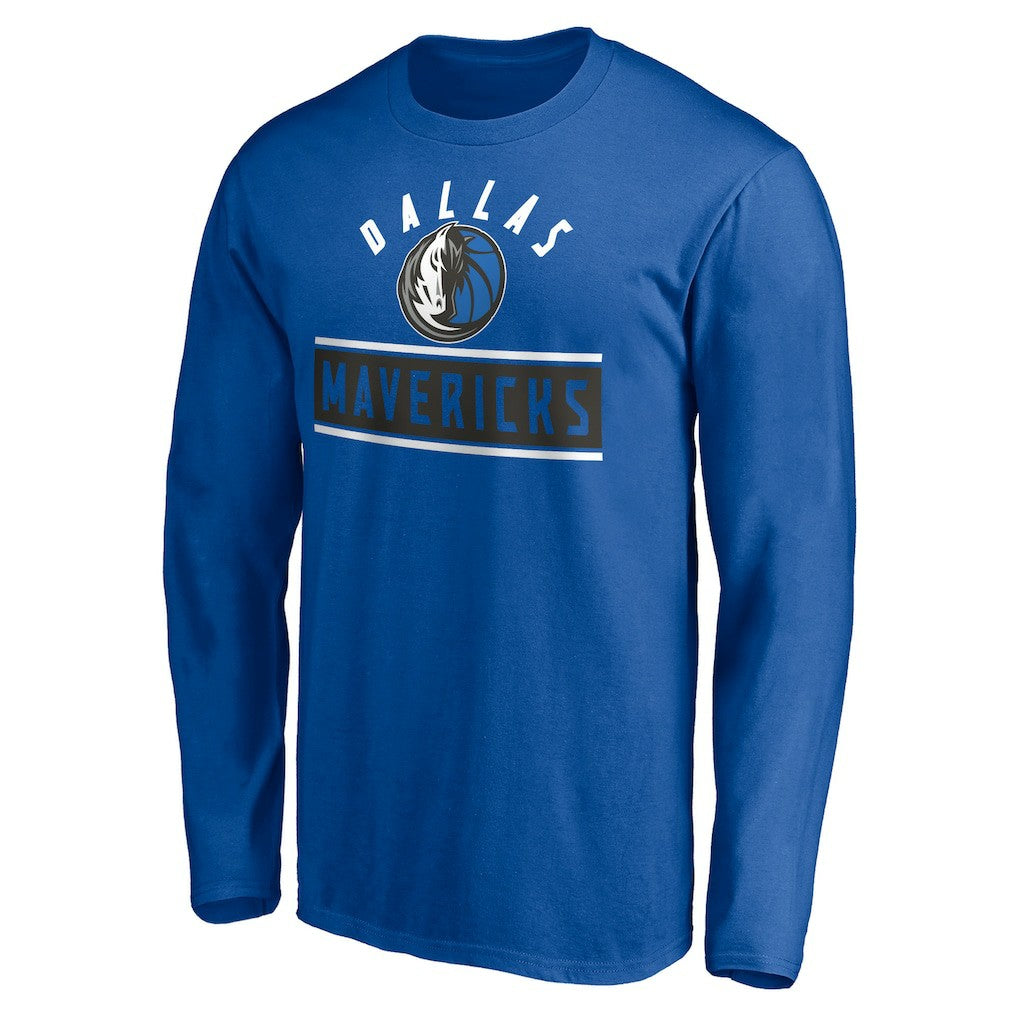 NBA - Dallas Mavericks Team Arch Knockout Long Sleeve T-Shirt - Blue