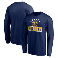 NBA - Denver Nuggets Team Arch Knockout Long Sleeve T-Shirt - Navy