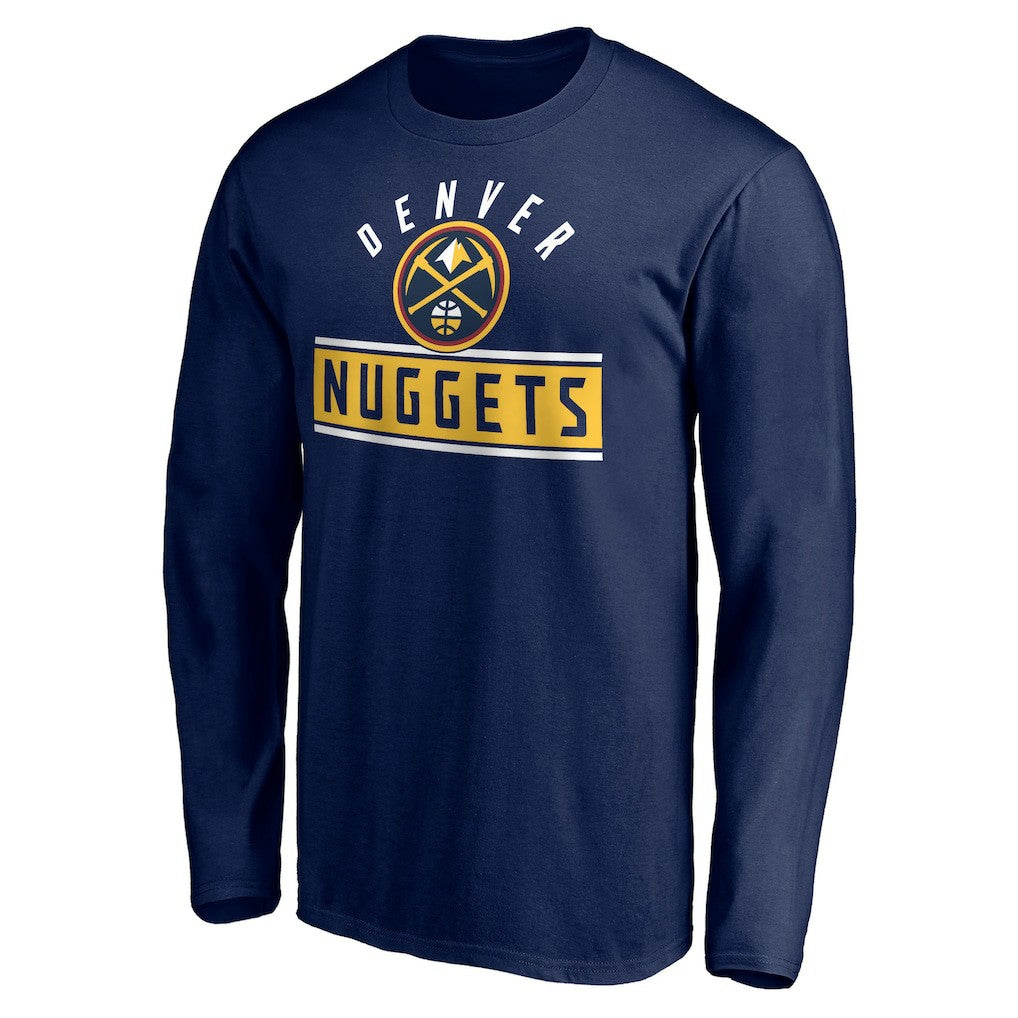NBA - Denver Nuggets Team Arch Knockout Long Sleeve T-Shirt - Navy