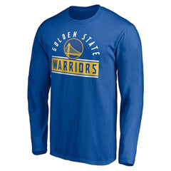 NBA - Golden State Warriors Team Arch Knockout Long Sleeve T-Shirt - Royal