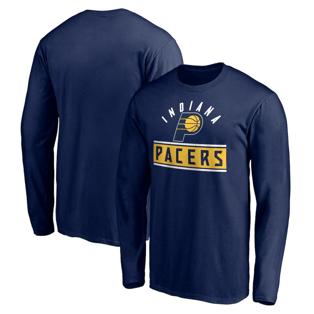 NBA - Indiana Pacers Team Arch Knockout Long Sleeve T-Shirt - Navy