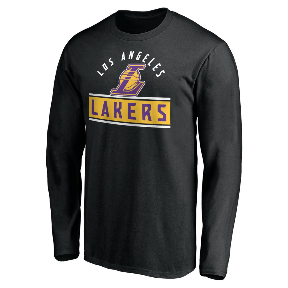NBA - Los Angeles Lakers Team Arch Knockout Long Sleeve T-Shirt - Black