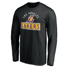 NBA - Los Angeles Lakers Team Arch Knockout Long Sleeve T-Shirt - Black