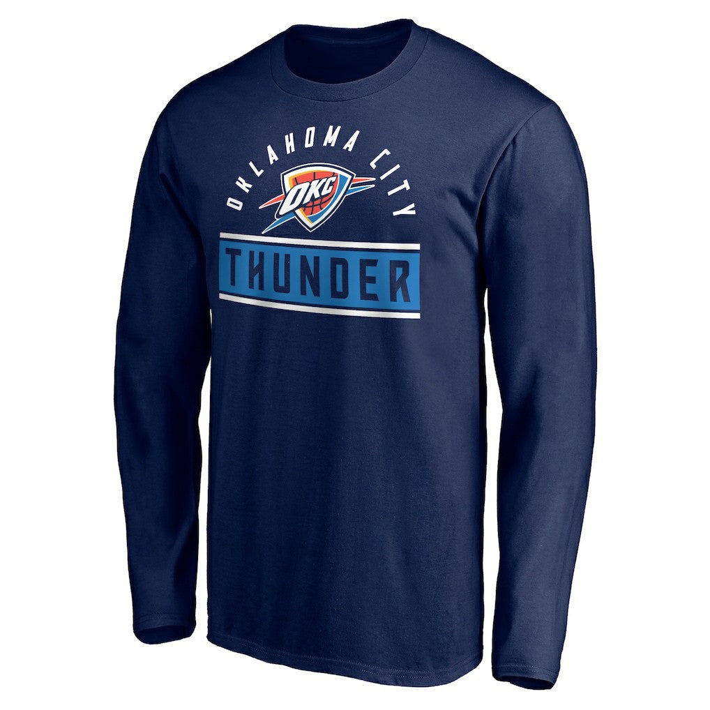 NBA - Oklahoma City Thunder Team Arch Knockout Long Sleeve T-Shirt - Navy