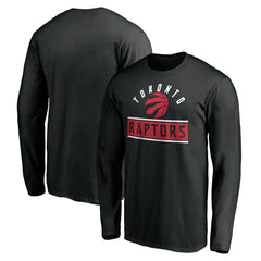 NBA - Toronto Raptors Team Arch Knockout Long Sleeve T-Shirt - Black
