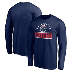 NBA - Washington Wizards Team Arch Knockout Long Sleeve T-Shirt - Navy