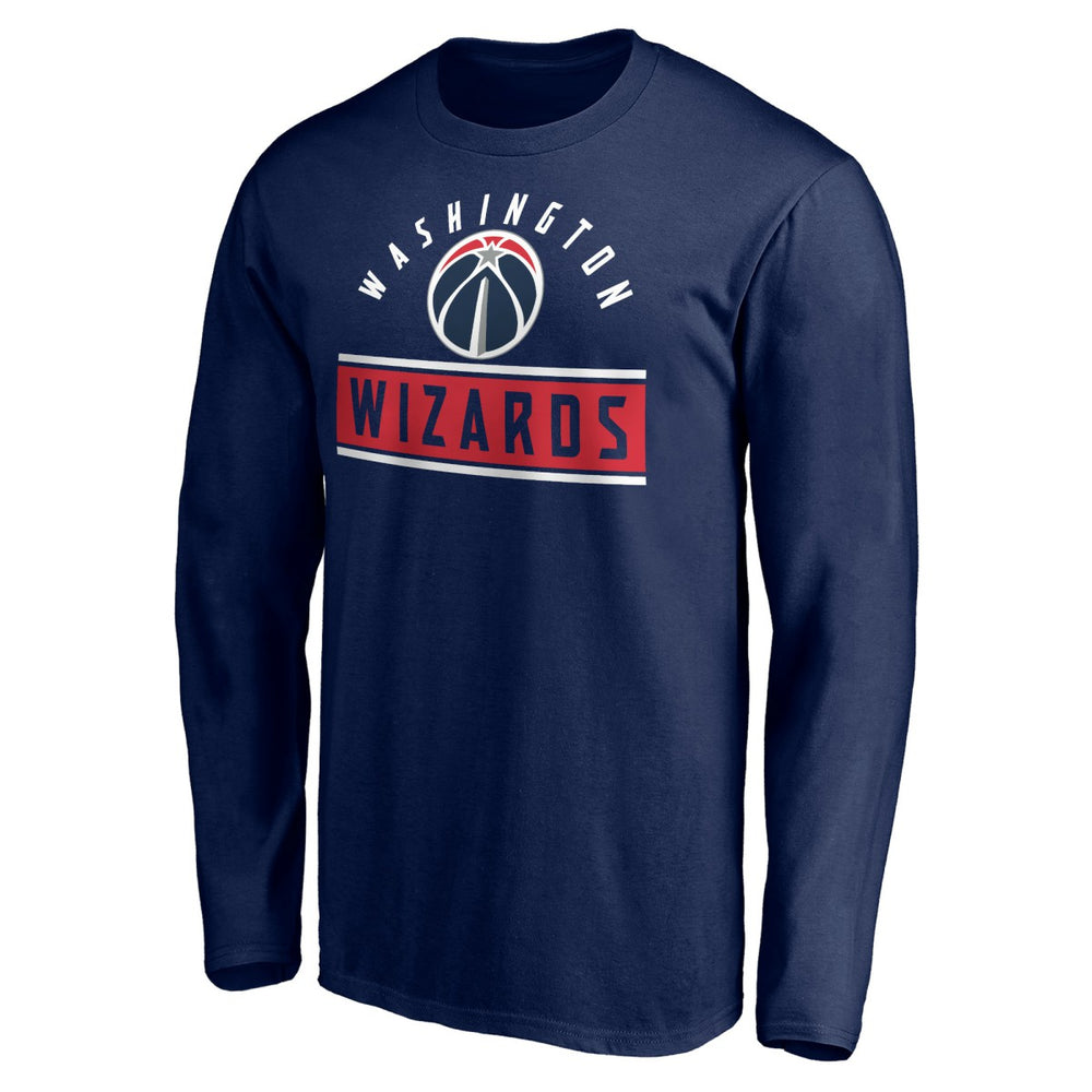 NBA - Washington Wizards Team Arch Knockout Long Sleeve T-Shirt - Navy