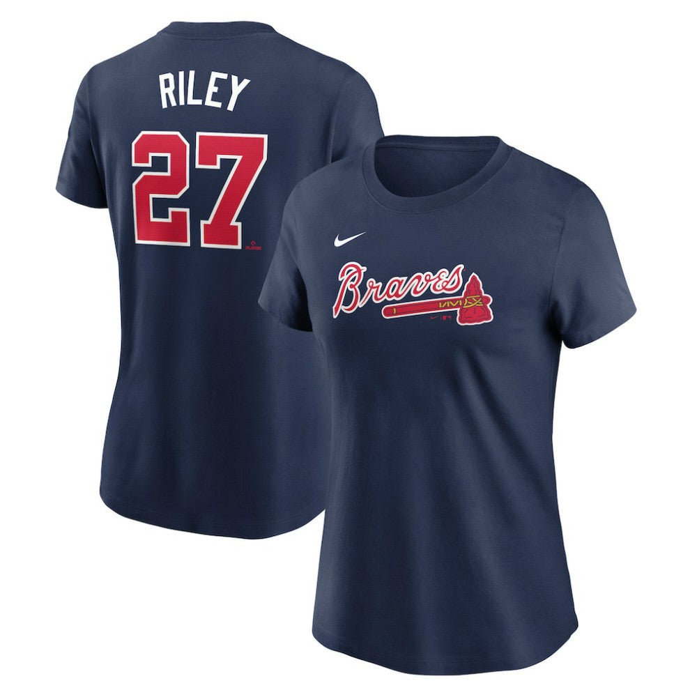 Austin Riley Atlanta Braves Nike Women's Cooperstown Collection Fuse Name & Number T-Shirt Sale