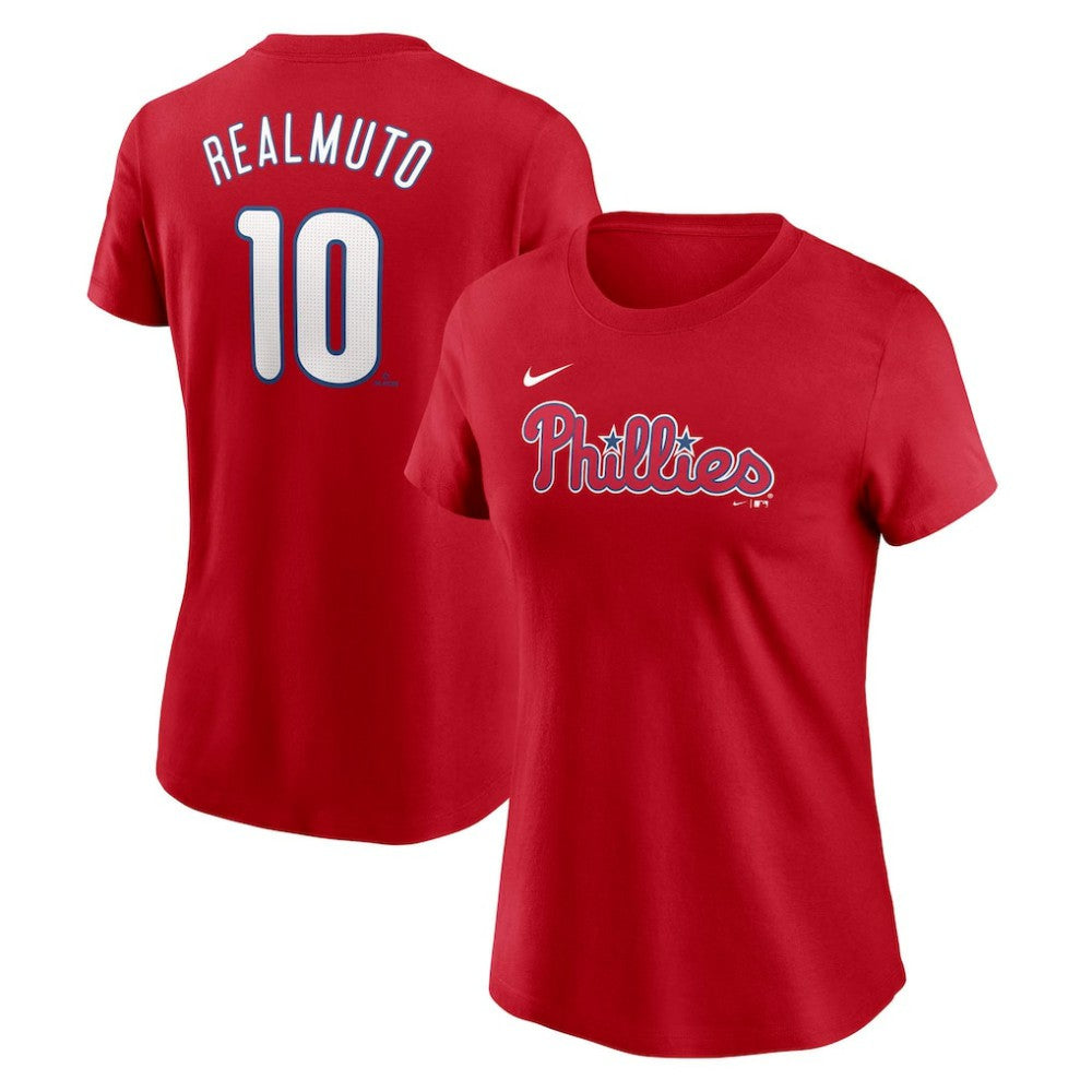 J.T. Realmuto Philadelphia Phillies Nike Women's Cooperstown Collection Fuse Name & Number T-Shirt Online
