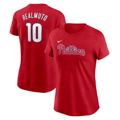 J.T. Realmuto Philadelphia Phillies Nike Women's Cooperstown Collection Fuse Name & Number T-Shirt Online