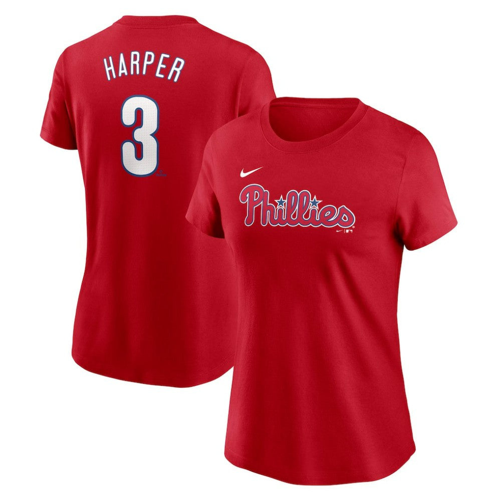 Bryce Harper Philadelphia Phillies Nike Women's Cooperstown Collection Fuse Name & Number T-Shirt discount