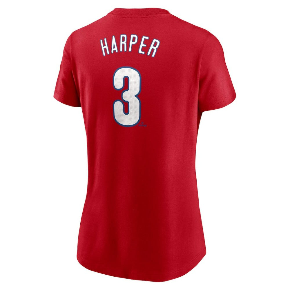 Bryce Harper Philadelphia Phillies Nike Women's Cooperstown Collection Fuse Name & Number T-Shirt discount