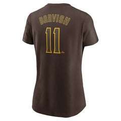 Yu Darvish San Diego Padres Nike Women's Cooperstown Collection Fuse Name & Number T-Shirt Clearance