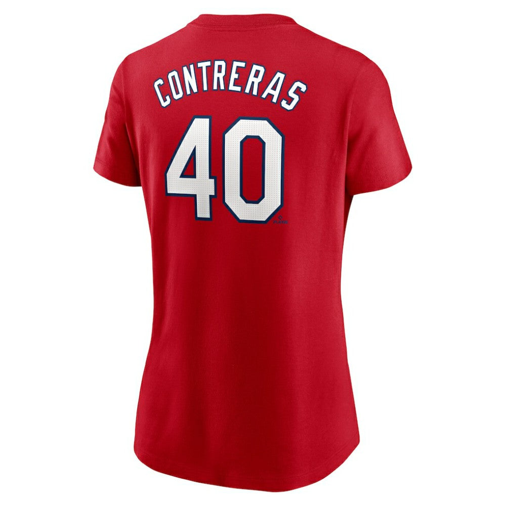 Willson Contreras St. Louis Cardinals Nike Women's Cooperstown Collection Fuse Name & Number T-Shirt Lifestyle