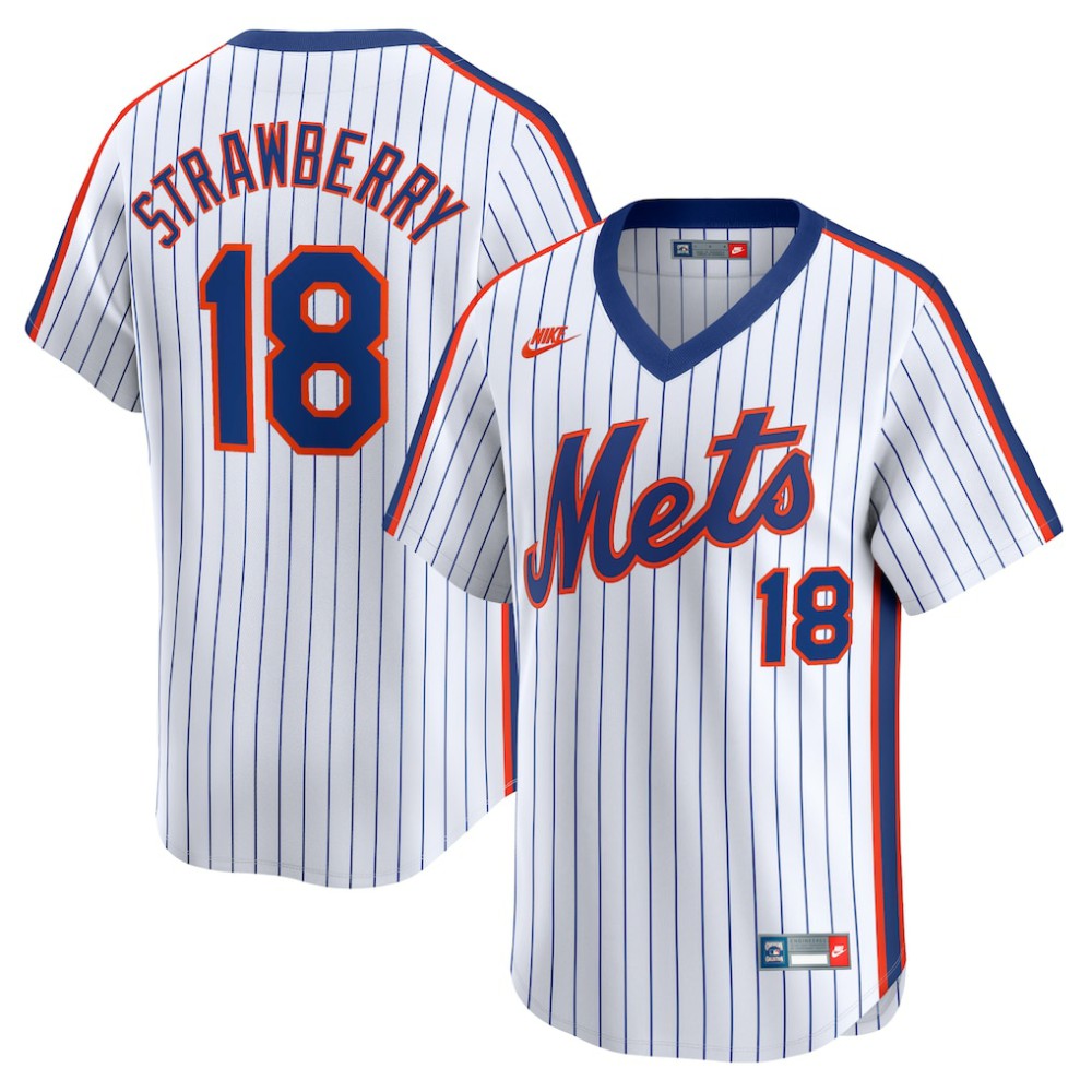 Darryl Strawberry New York Mets Nike Throwback Cooperstown Limited Jersey - Navy | MLB Jerseys