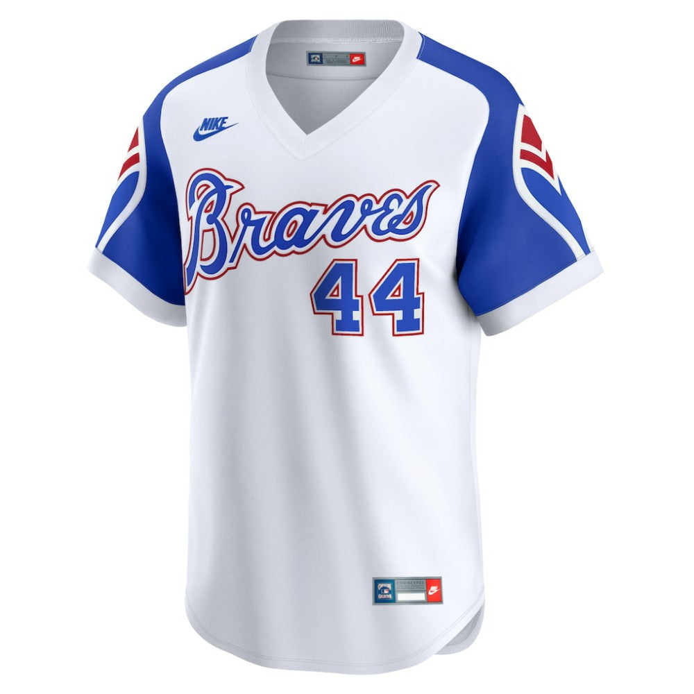 Hank Aaron Atlanta Braves Nike Throwback Cooperstown Limited Jersey Clearance