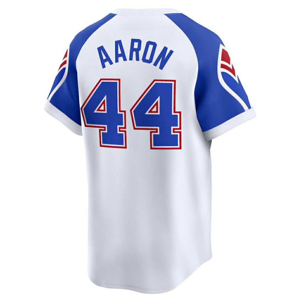 Hank Aaron Atlanta Braves Nike Throwback Cooperstown Limited Jersey Clearance