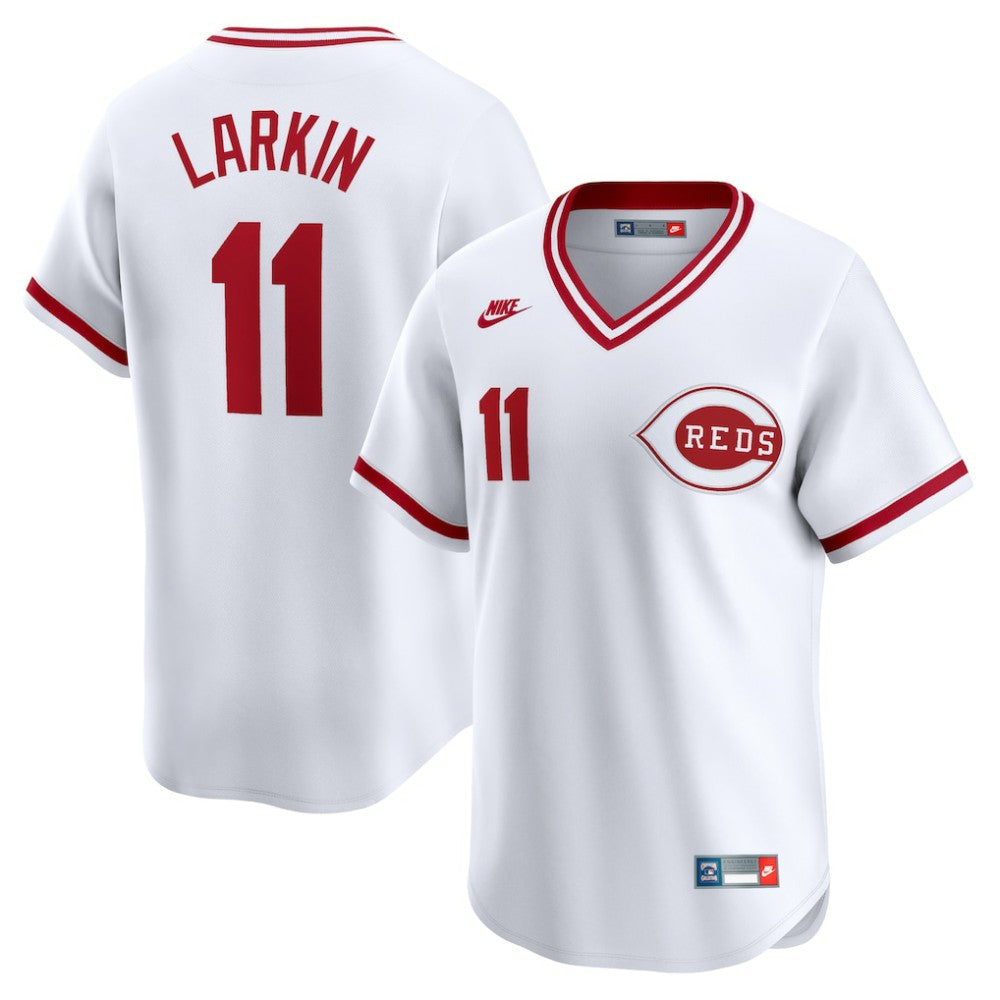 Barry Larkin Cincinnati Reds Nike Throwback Cooperstown Limited Jersey Online