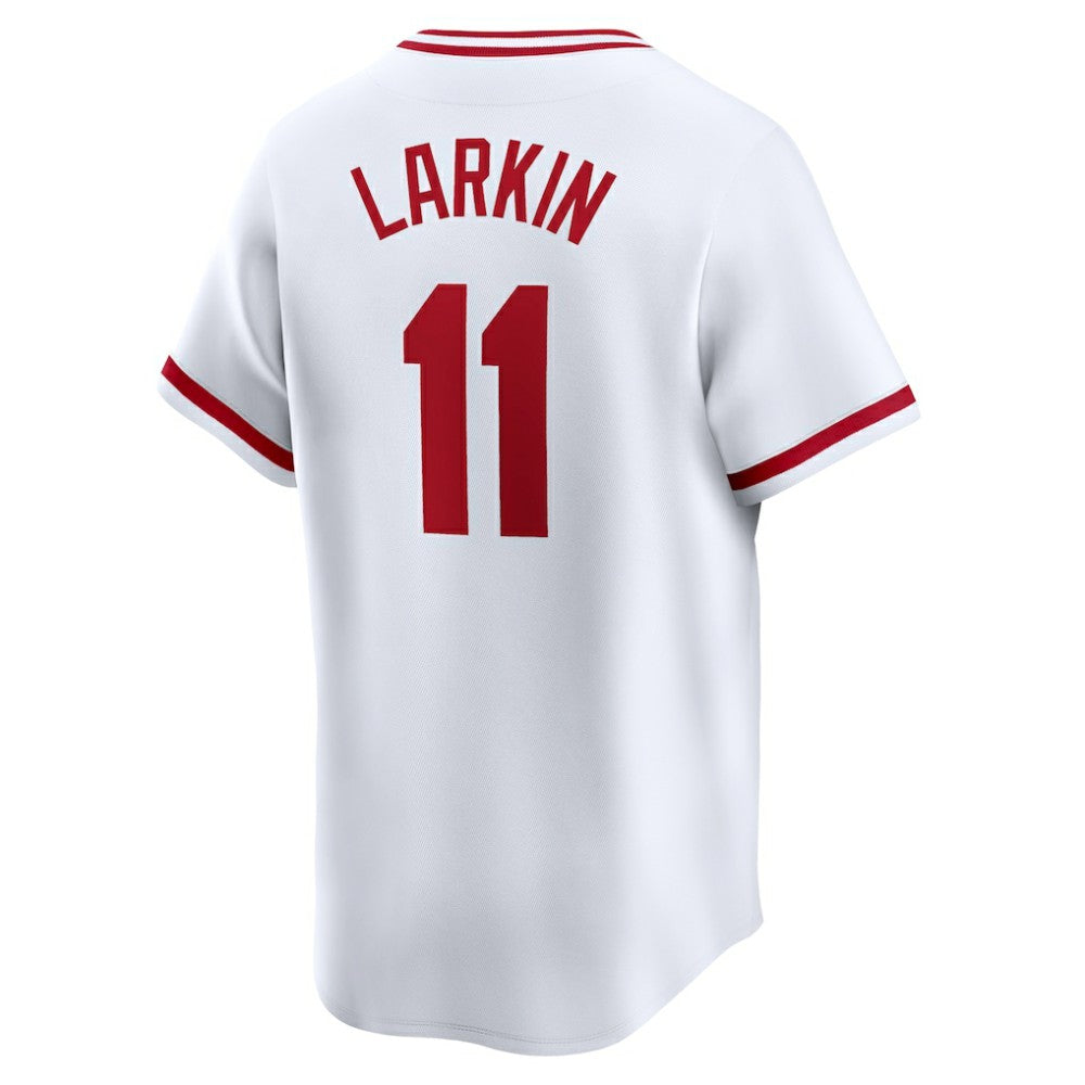 Barry Larkin Cincinnati Reds Nike Throwback Cooperstown Limited Jersey - White | MLB Jerseys