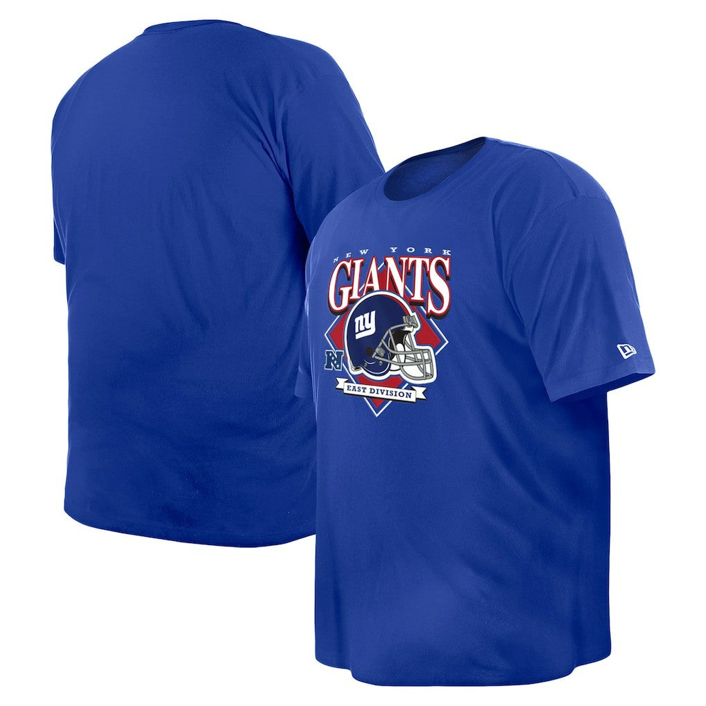 New York Giants New Era Big & Tall Helmet Historic Mark T-Shirt Royal - NFL