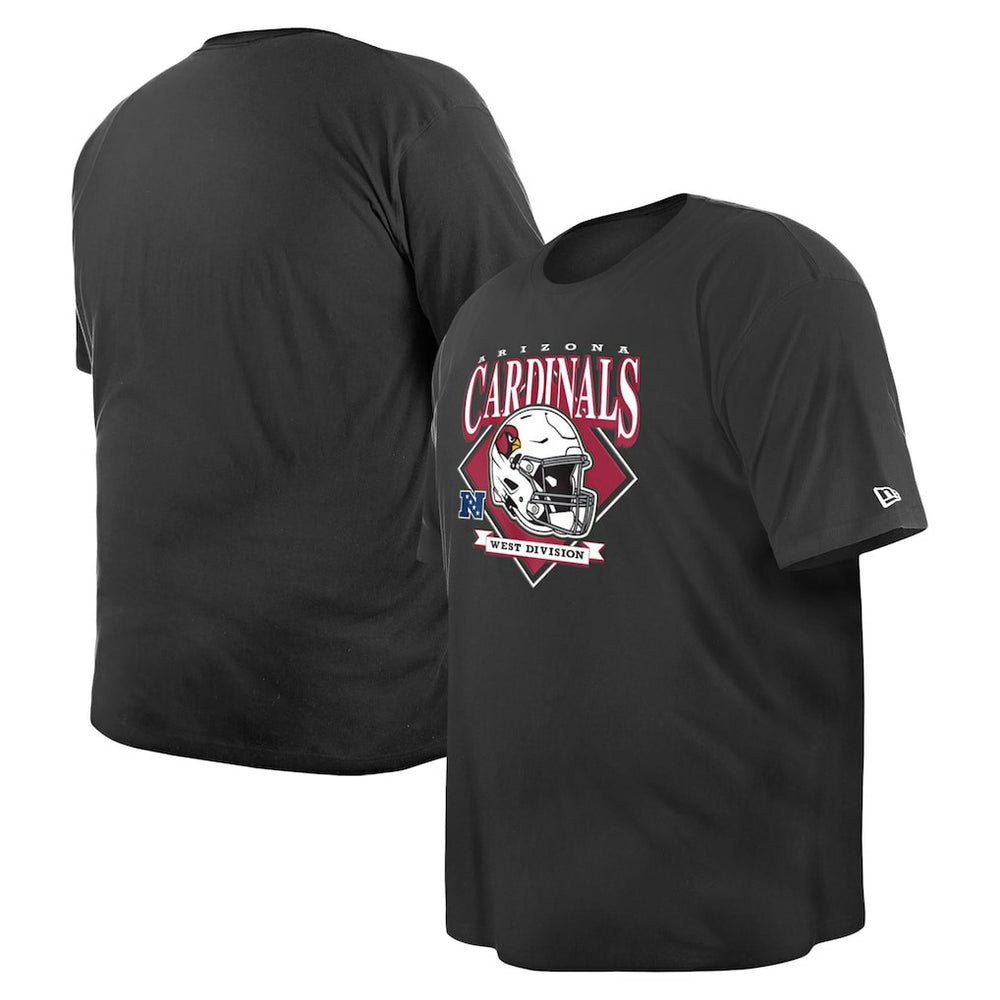 Arizona Cardinals New Era Big & Tall Helmet T-Shirt Black - NFL