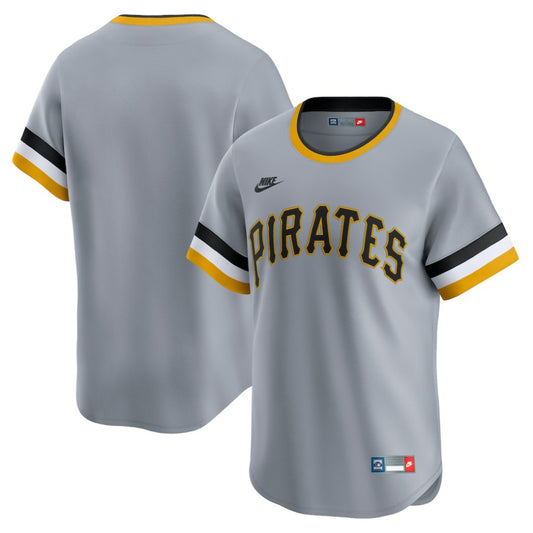 Pittsburgh Pirates Nike Cooperstown Collection Limited Jersey - Gray | MLB Jerseys