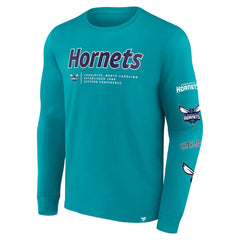 Fanatics - Charlotte Hornets Baseline Long Sleeve T-Shirt - Teal