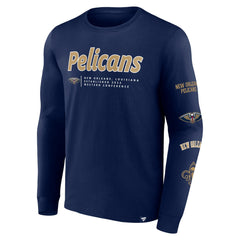Fanatics - New Orleans Pelicans Baseline Long Sleeve T-Shirt - Navy
