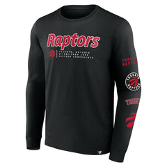 Fanatics - Toronto Raptors Baseline Long Sleeve T-Shirt - Black