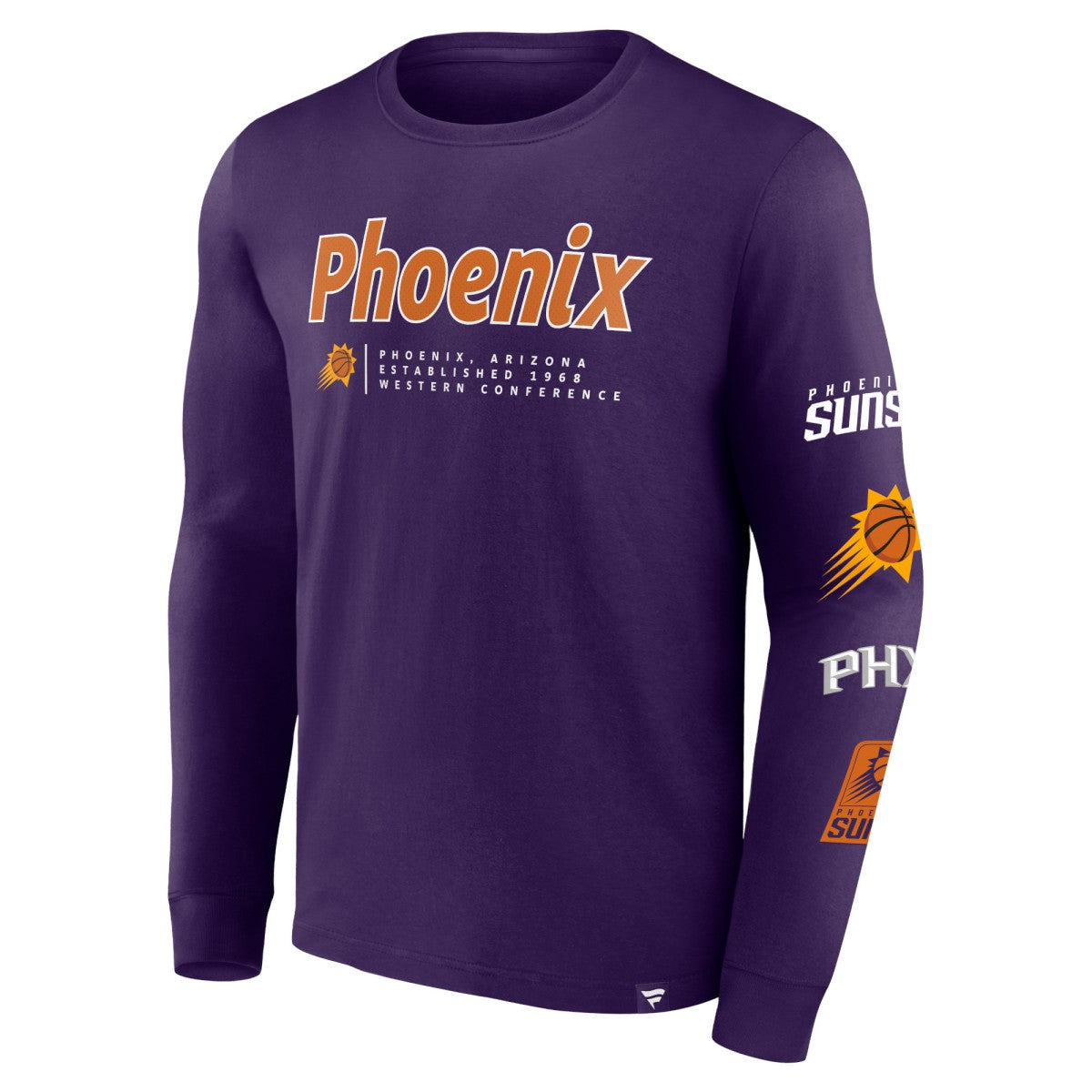 Fanatics - Phoenix Suns Baseline Long Sleeve T-Shirt - Purple