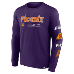 Fanatics - Phoenix Suns Baseline Long Sleeve T-Shirt - Purple