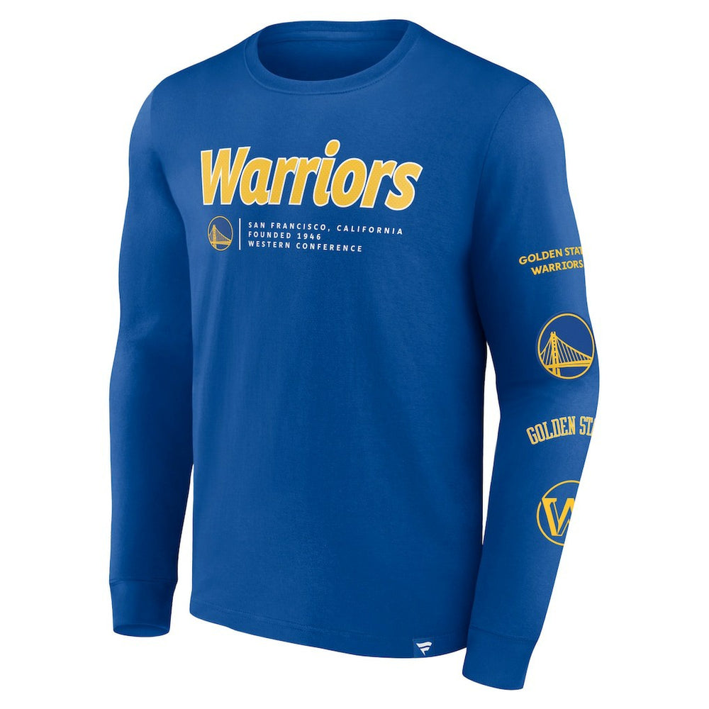 Fanatics - Golden State Warriors Baseline Long Sleeve T-Shirt - Royal