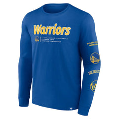 Fanatics - Golden State Warriors Baseline Long Sleeve T-Shirt - Royal