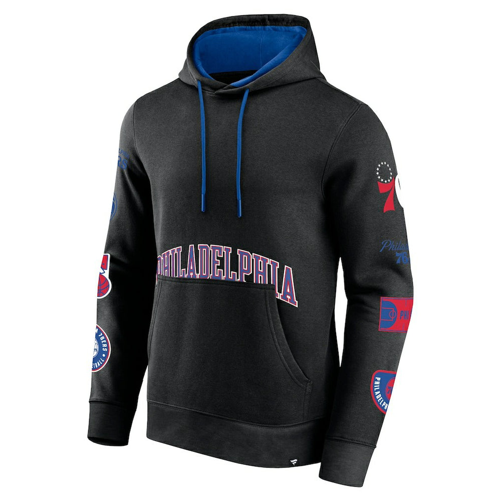 Fanatics - Philadelphia 76ers Home Court Pullover Hoodie - Black